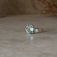 minimalist 925 sterling silver blue topaz oval solitaire ring  