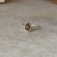 925 sterling silver garnet pear dot band ring  