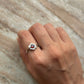  artisan 925 sterling silver garnet solitaire ring