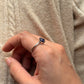 classic 925 sterling silver lapis lazuli round ring