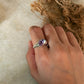 handcrafted 925 sterling silver amethyst hula gemstone ring