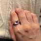 classic 925 sterling silver amethyst hula ring