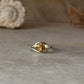Elegant citrine oval solitaire 925 sterling silver ring  