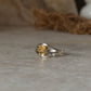 Vintage style 925 sterling silver citrine oval ring  