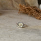 Handmade 925 sterling silver green amethyst oval ring