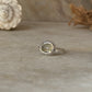 Elegant green amethyst oval 925 sterling silver ring