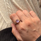 Handmade 925 sterling silver amethyst rectangle ring