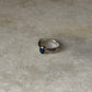 boho style 925 sterling silver lapis lazuli oval ring