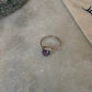 artisan 925 sterling silver amethyst solitaire gemstone ring  