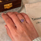 boho style 925 sterling silver amethyst solitaire ring