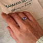  handcrafted 925 sterling silver amethyst solitaire ring