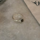 natural smokey quartz oval 925 sterling silver ring