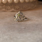 925 sterling silver peridot leaf forest ring  