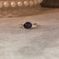 925 Sterling silver iolite oval cut stone ring