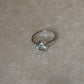 elegant blue topaz round gemstone 925 sterling silver dot ring  
