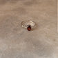 925 sterling silver garnet oval vintage ring  