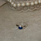 Handmade 925 sterling silver lapis lazuli oval ring
