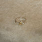 Artisan crafted citrine triangle 925 sterling silver ring