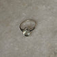 boho style 925 sterling silver green amethyst pear ring