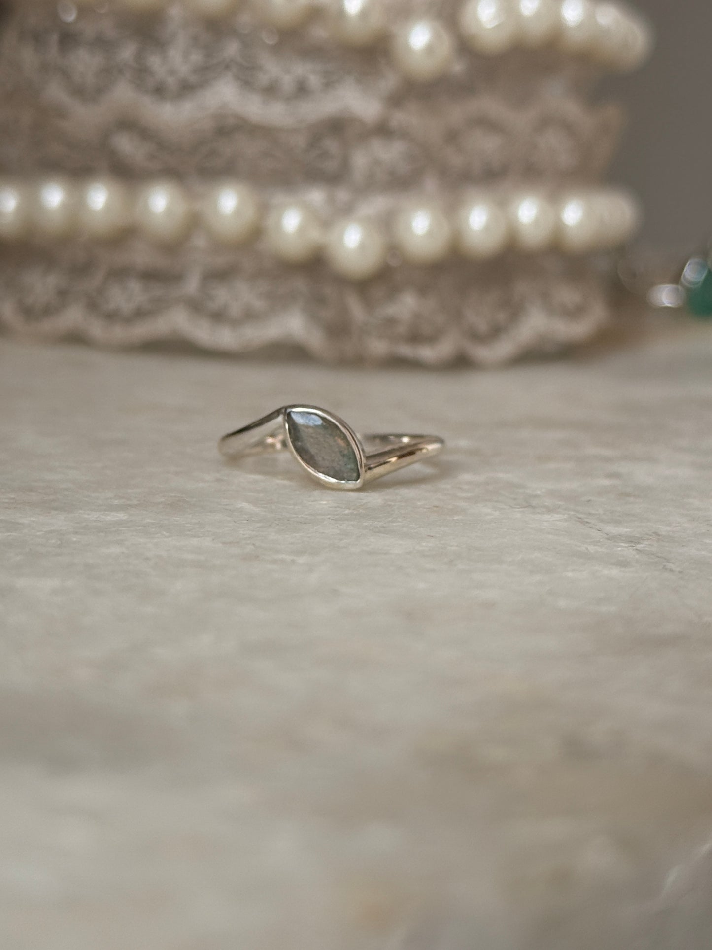 925 sterling silver labradorite marquise ring  