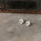 925 Sterling Silver Mother of Pearl Flower Carved Removable Studs