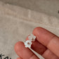 925 Sterling Silver Mother of Pearl Flower Carved Removable Studs
