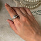 handcrafted 925 sterling silver green amethyst engraved band ring
