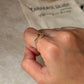 Elegant triangle citrine 925 sterling silver ring