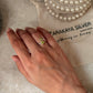 unique 925 sterling silver peridot double stone adjustable ring