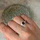 artisan 925 sterling silver smokey quartz oval ring  