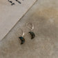 Handmade 925 sterling silver moon earrings with labradorite stone