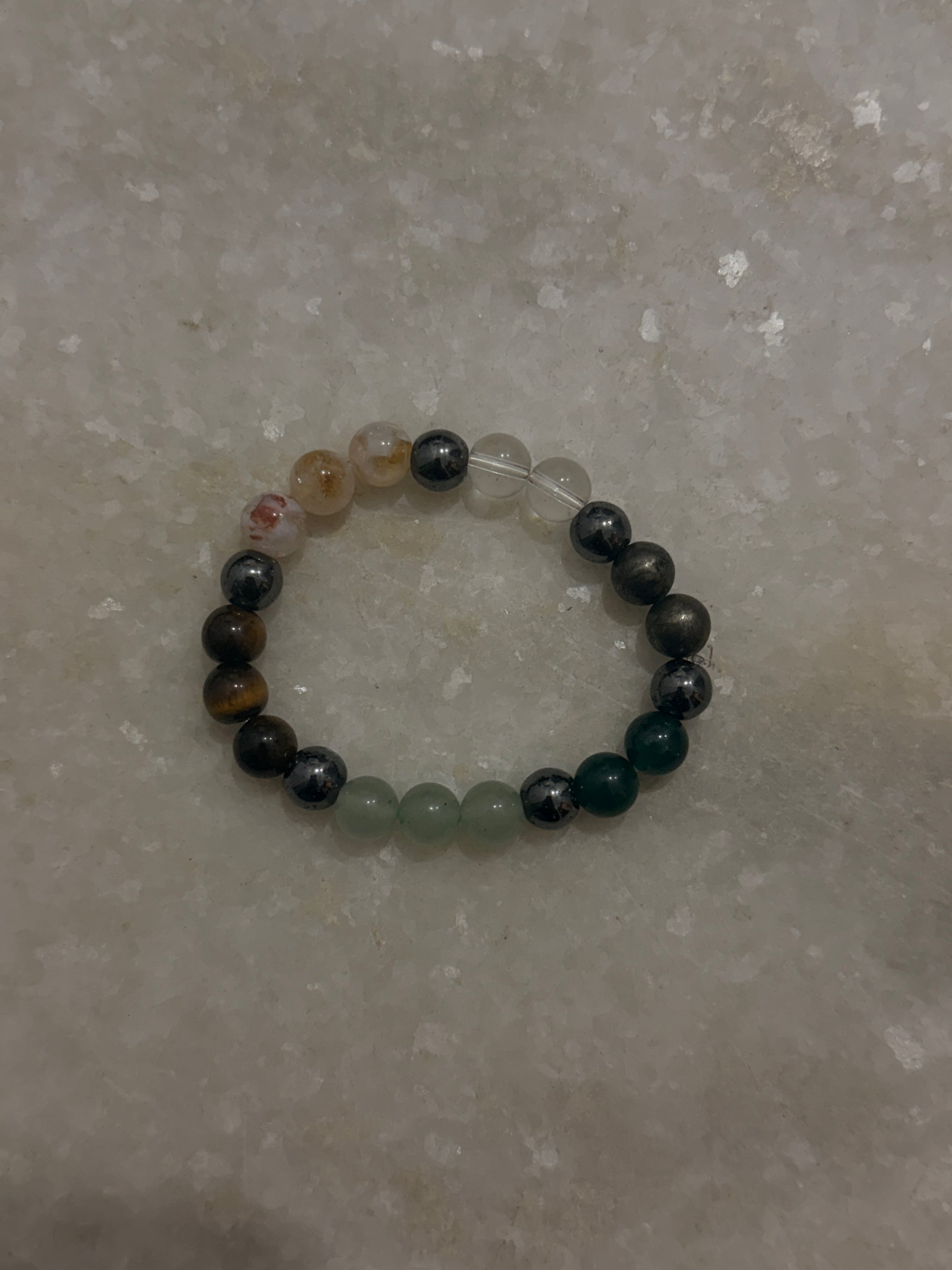 natural crystal dhan yog karz mukti 8mm bracelet  