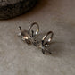 vintage-inspired flower leaf 925 sterling silver adjustable ring  