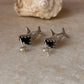 handcrafted 925 sterling silver shark studs