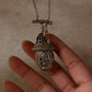 handcrafted 925 sterling silver treehouse opening door pendant necklace