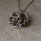 handcrafted 925 sterling silver snake heart pendant necklace