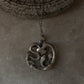 925 sterling silver snake heart necklace  
