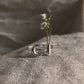Moon Flower Holder Silver Ring for a Subtle, Nature-Inspired Statement
