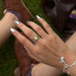 925 Sterling Silver Wire Wrap Heart Handcrafted Band Ring