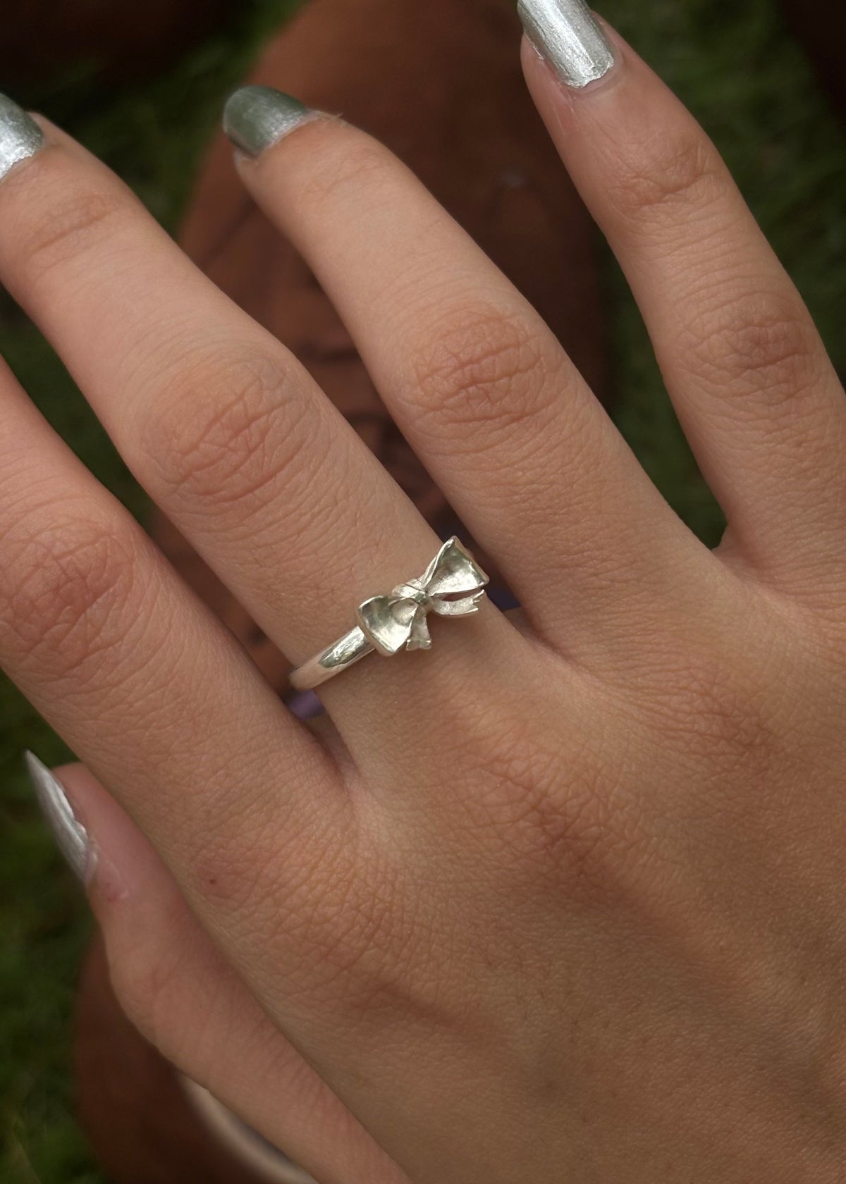 925 Sterling Silver 3D Pretty Boho Bow / Ribbon 🎀 Ring
