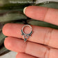 925 Sterling Silver Tribal Septum Pierced- Design 4