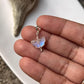 Elegant Rainbow Moonstone Butterfly Crystal Charm