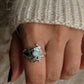 925 Sterling Silver New Larimar Molten Drip Ring