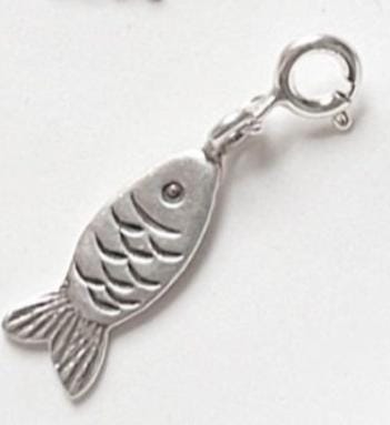 925 sterling silver pendant with tribal fish design