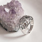 Seed of Life dome silver ring with sacred geometry design