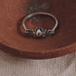 Unique Moving Lotus Ring in Sterling Silver