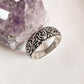 Vintage Motif Thick Band Silver 925 Ring