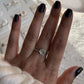 Unique shell motif ring in sterling silver