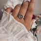 Stylish silver ring featuring a daisy flower with fine craftsmanship