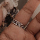 Charming Garden-Inspired Silver Band Ring